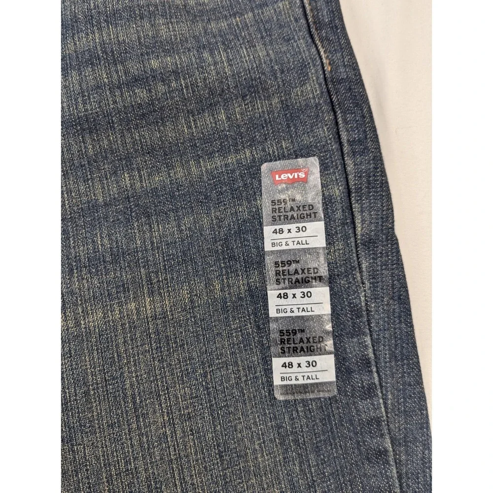 Levi's 559 Relaxed Straight Fit‎ Jeans Blue Big & Tall 48x30 True NWT RT$69.50